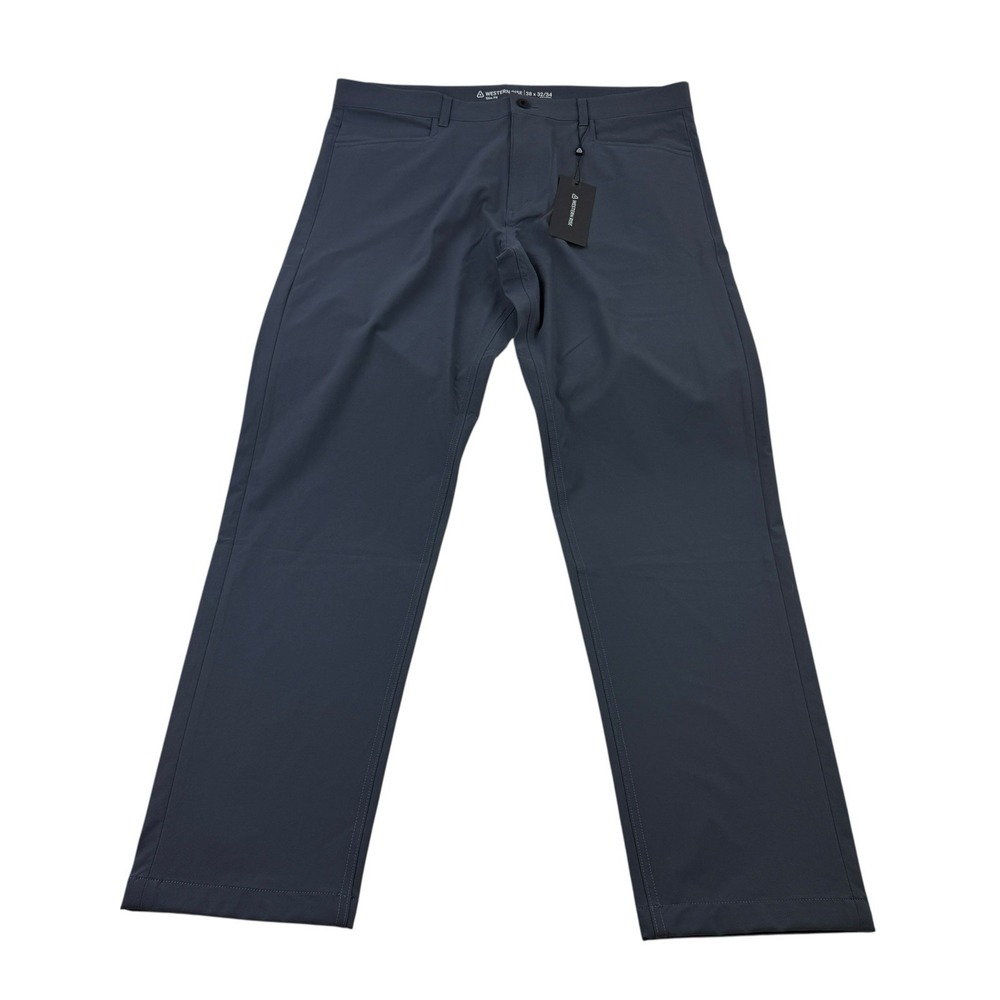 Western‎ Rise Evolution Slim Fit Pants Blue Gray Men's Size 38x33 NWT